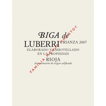 Biga Crianza Rioja Alavesa Luberri